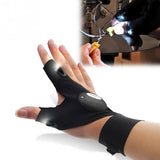 Fingerless Gloves LED Glove Flashlight Torch - sheapshoop