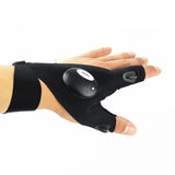 Fingerless Gloves LED Glove Flashlight Torch - sheapshoop