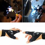 Fingerless Gloves LED Glove Flashlight Torch - sheapshoop