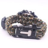 Outdoor survival flingers Flint compass Rescue Rope watch - sheapshoop