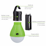Portable LED Camping Lantern Light Lamp Outdoor - sheapshoop