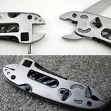 Multifunction Tools Outdoor Portable Adjustable Wrench Stainless Steel - sheapshoop
